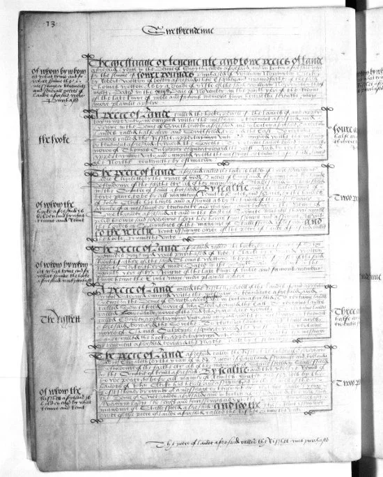 Example page from the Wotton Survey