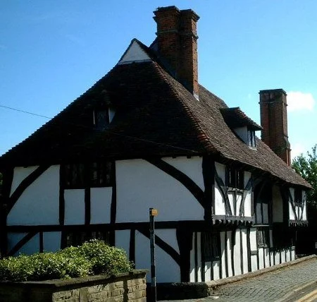 A typical house of the period with a with a central hall and wings at each end