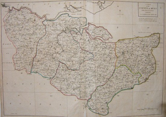 1769 map of Kent