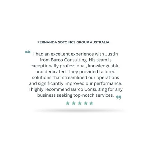 Testimonial for Business Coaching