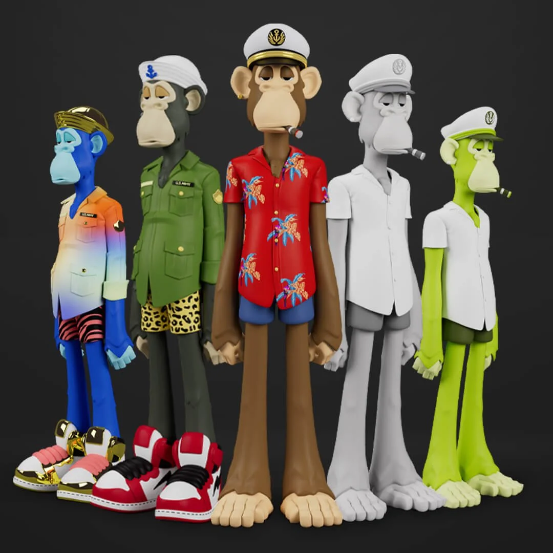 SUPERPLASTIC × BAYC — first wave of SUPERBORED figures lineup