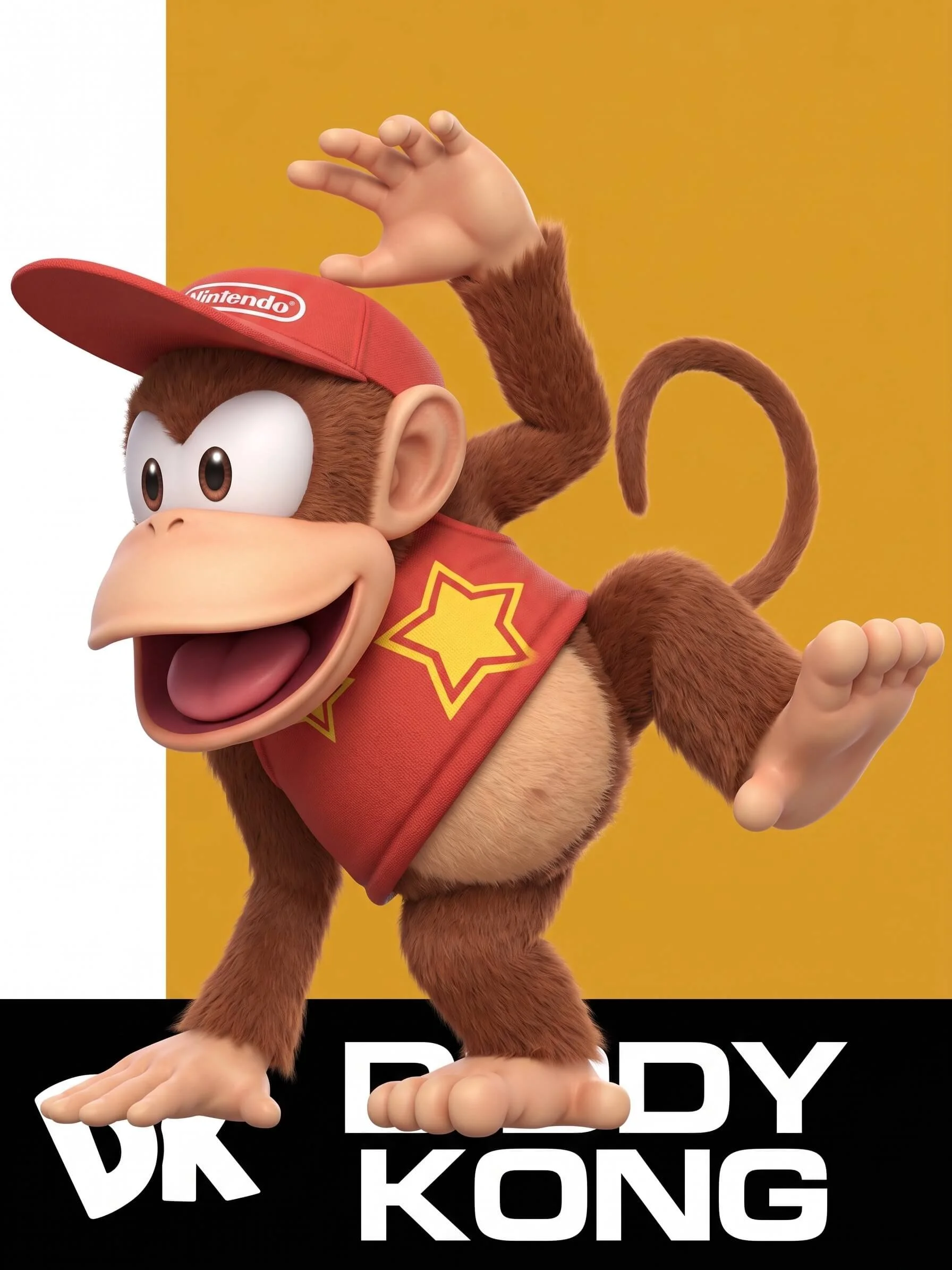 Diddy Kong in Super Smash Bros. Melee Akaneia