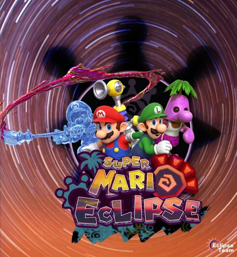 Super Mario Eclipse HD promotional artwork with its expanded playable cast