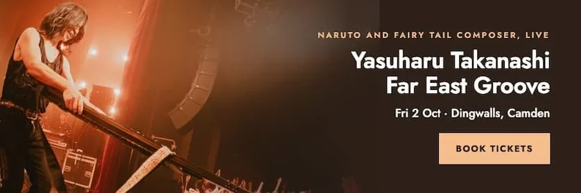 Banner for Yasuharu Takanashi Far East Groove at Dingwalls, Camden, on 2 October