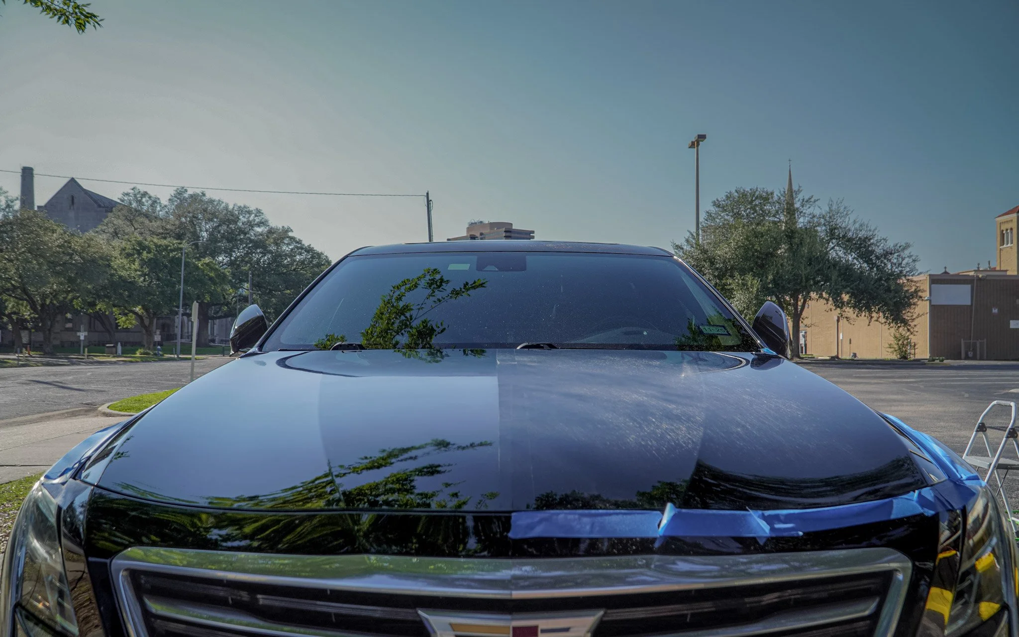 Black Cadillac CT6 ceramic coat Houston TX