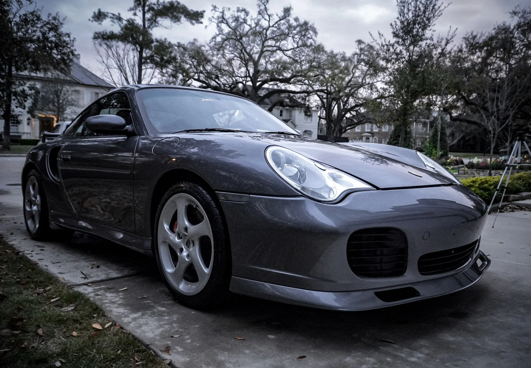 Grey Porsche 911 exterior Houston TX