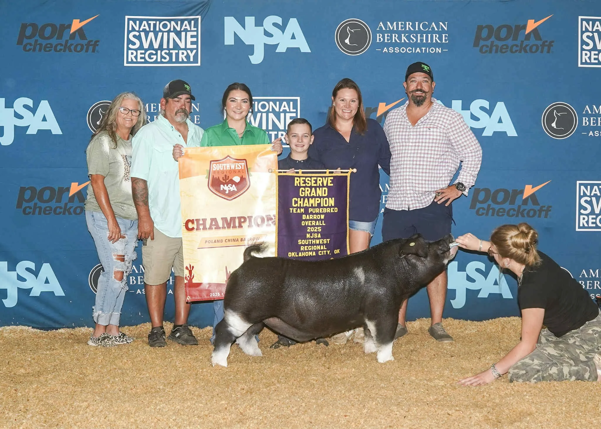 Zane, Reserve Grand Champion Team Purebred Barrow at NJSA Southwest Regional
