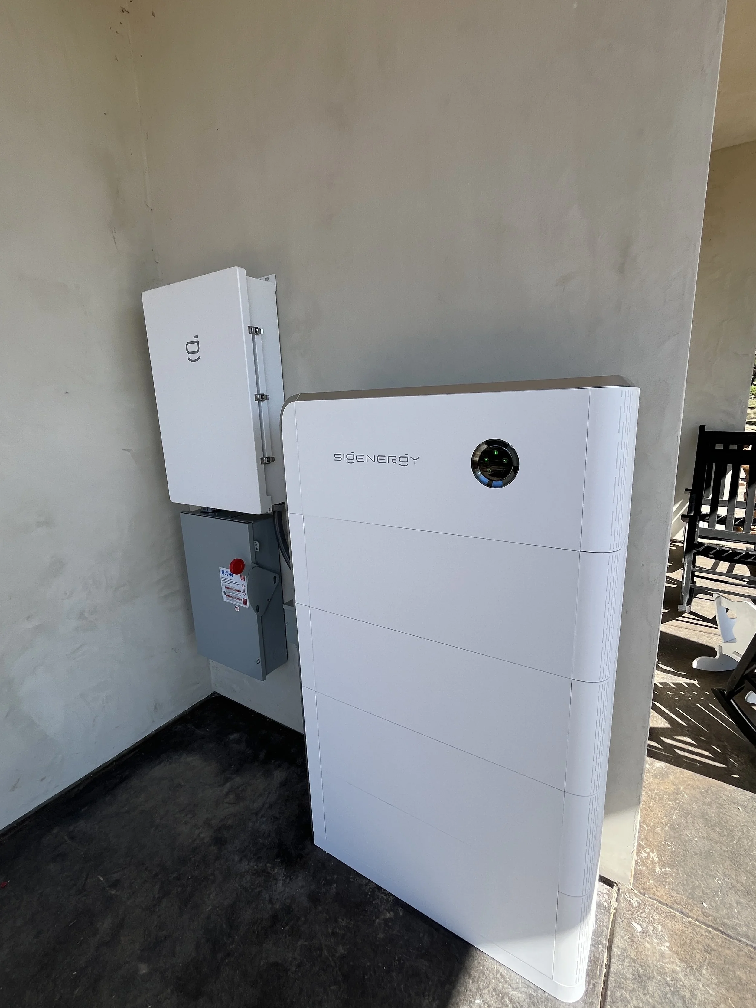 Home battery storage installation by Bess Electric