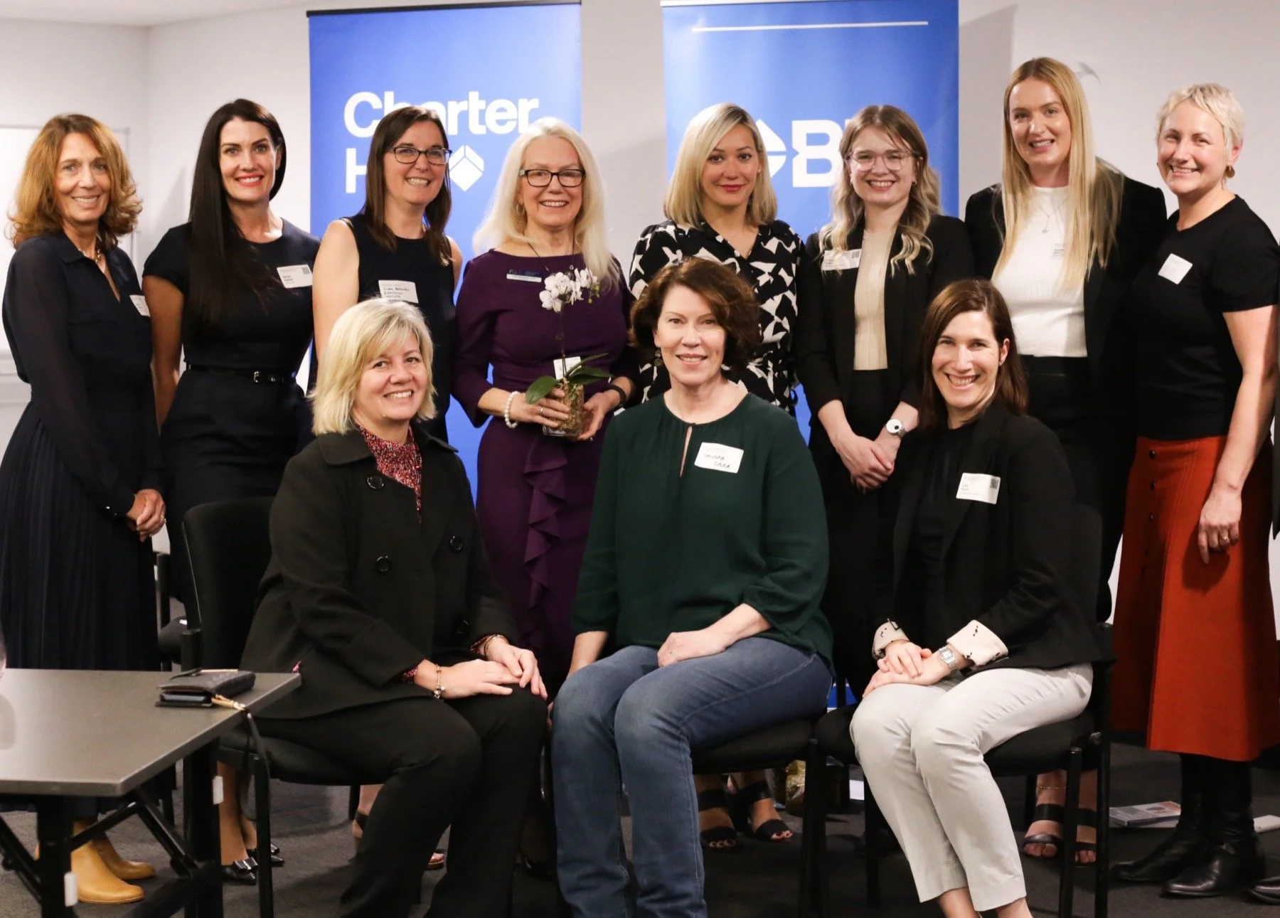 Financial advisers together after a Finwise Leadership GROW workshop session