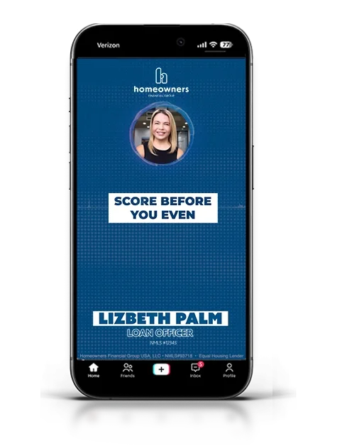 Lizbeth Palm’s blue branded video displayed on a phone