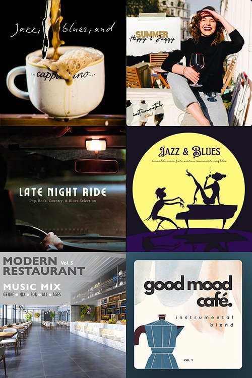 A selection of 16 jazz compilations featuring Hank Hehmsoth’s recordings.