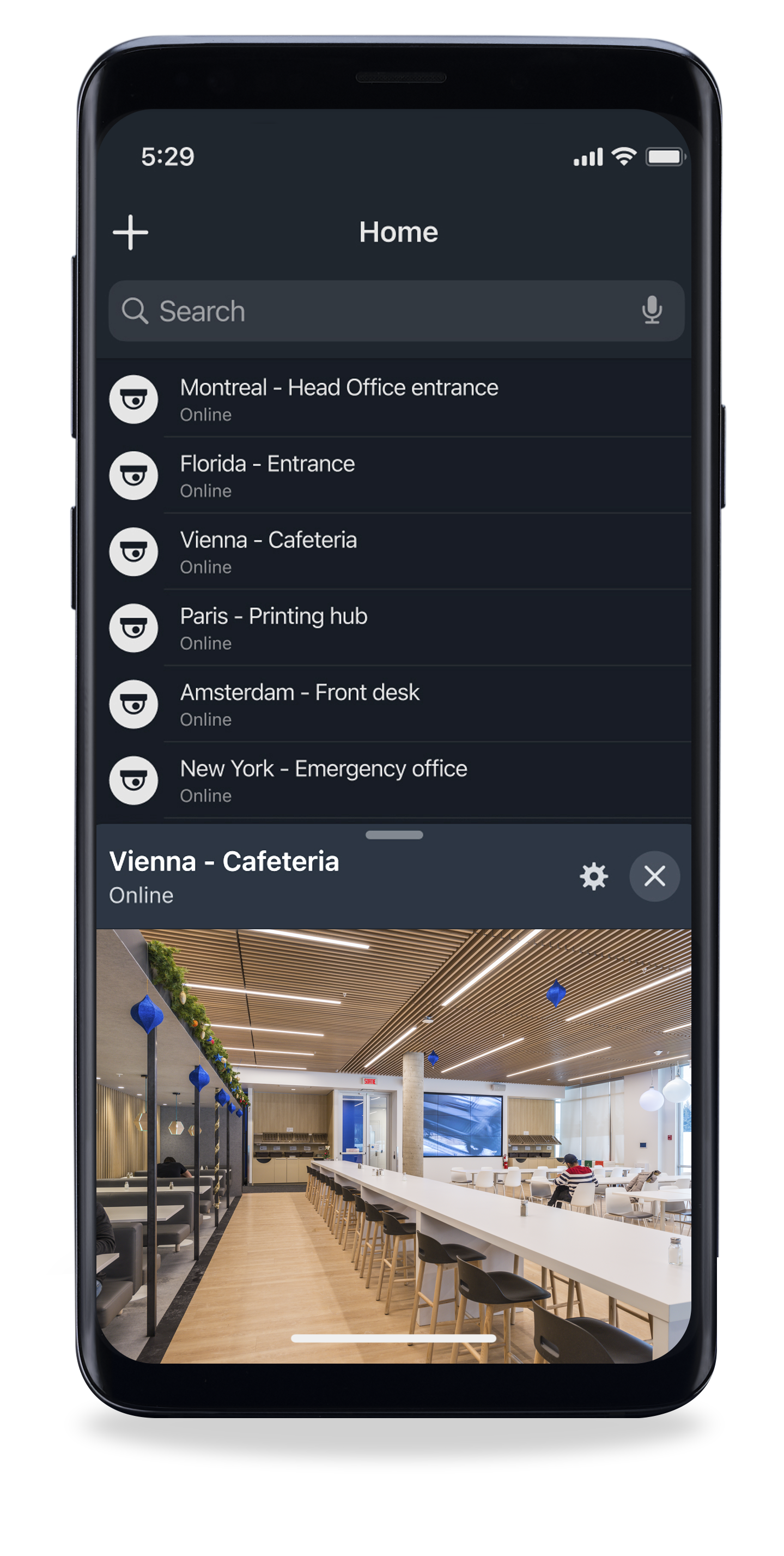 Security Center mobile app