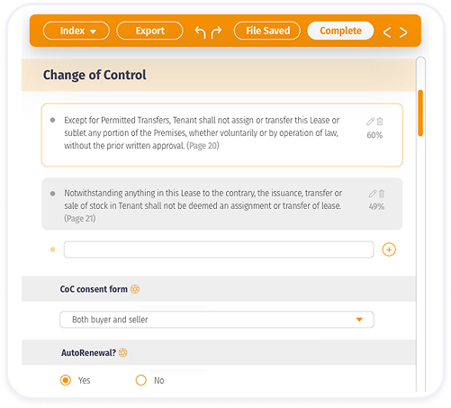 eBrevia Lens — ask questions across contract sets in natural language