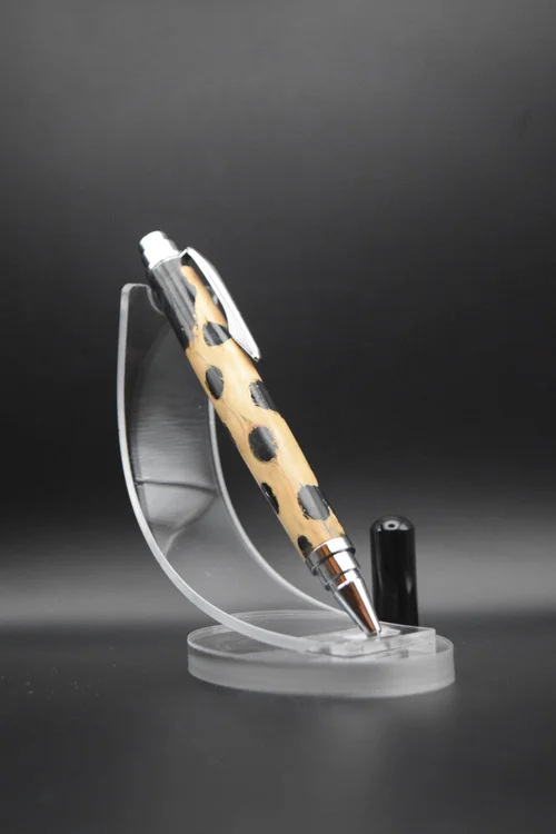 Cholla and forest green resin pen