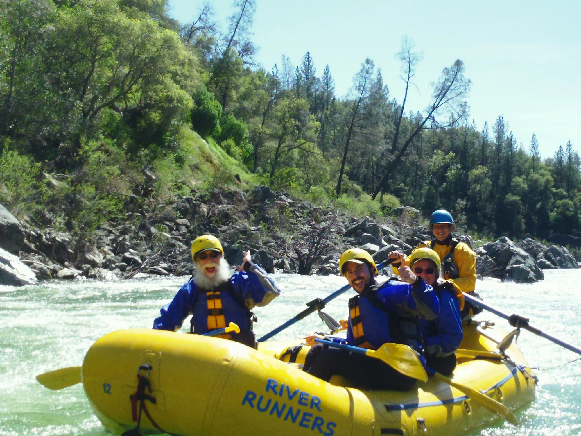 Guided rafting trip on the South Fork of the American River