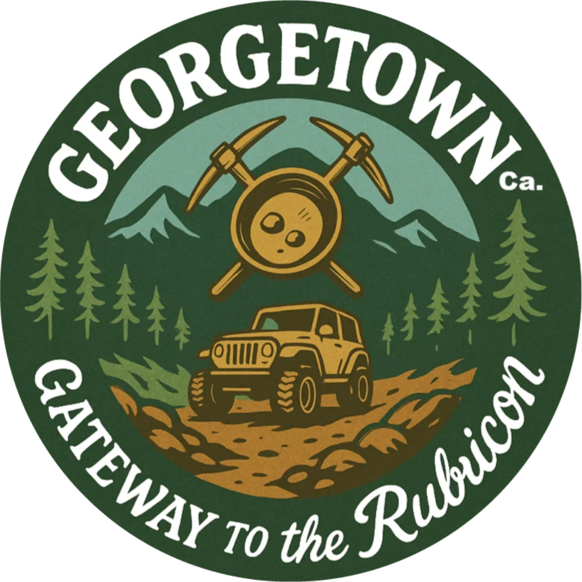 Georgetown Gateway to the Rubicon merchandise design