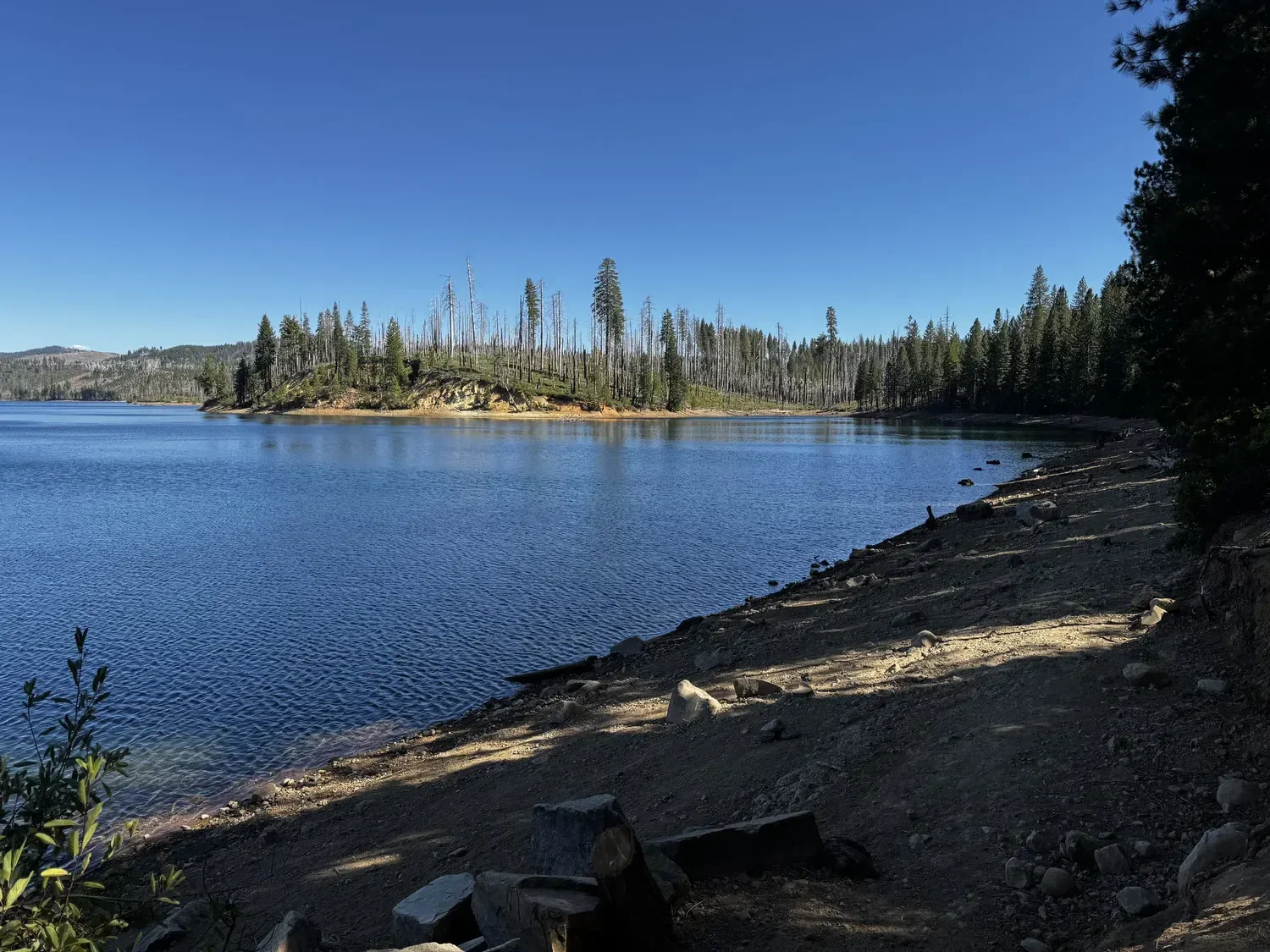 A mountain lake near Fox Sparrow