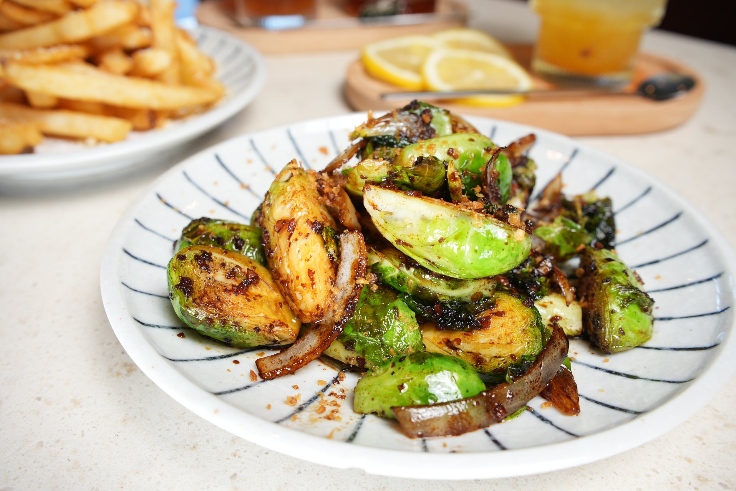 Wok Fried Brussel Sprouts