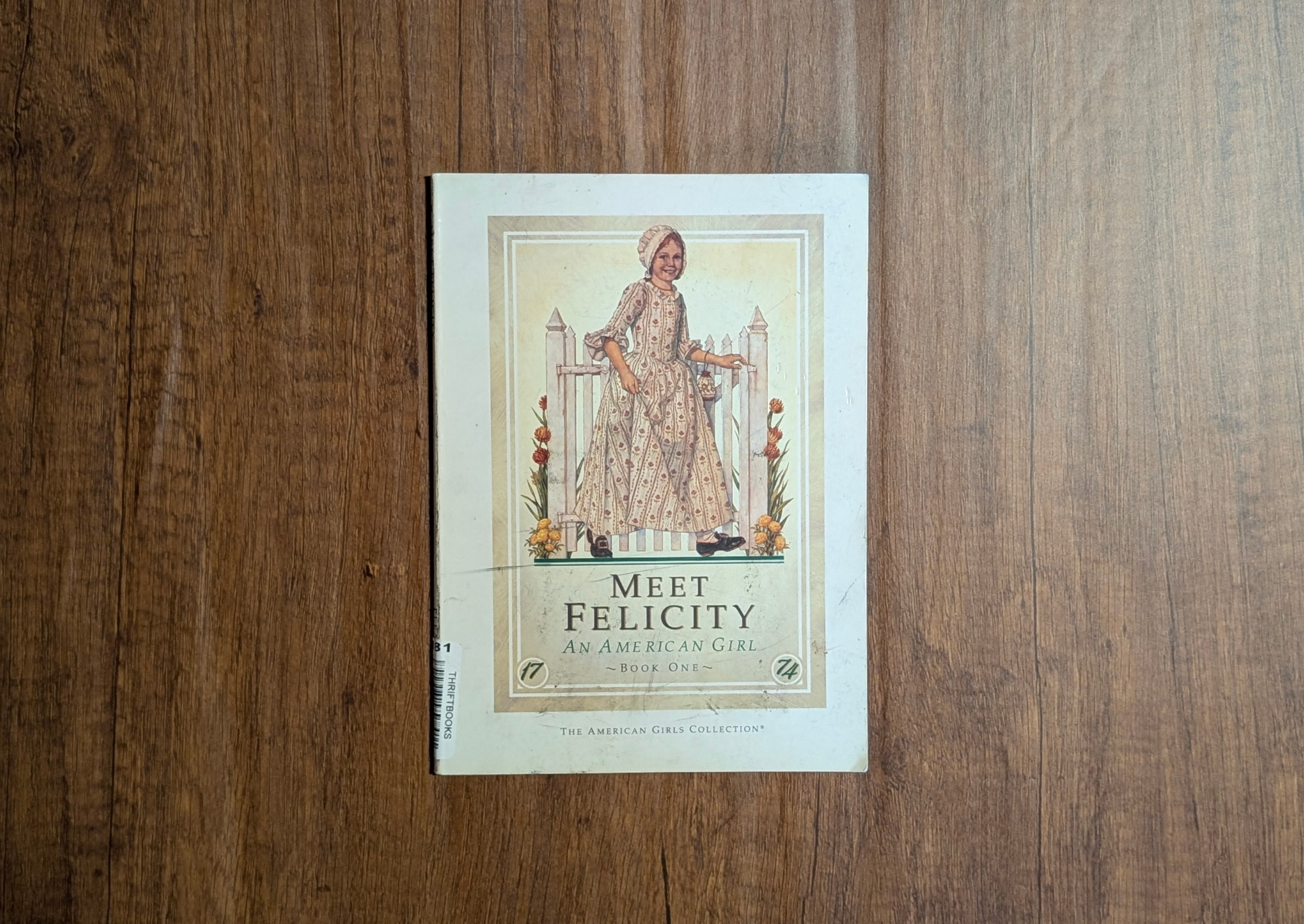 The Felicity paperback at the start of class, still in its original softcover.
