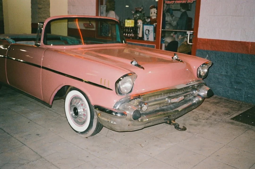Foggy, yellowed headlight before restoration.