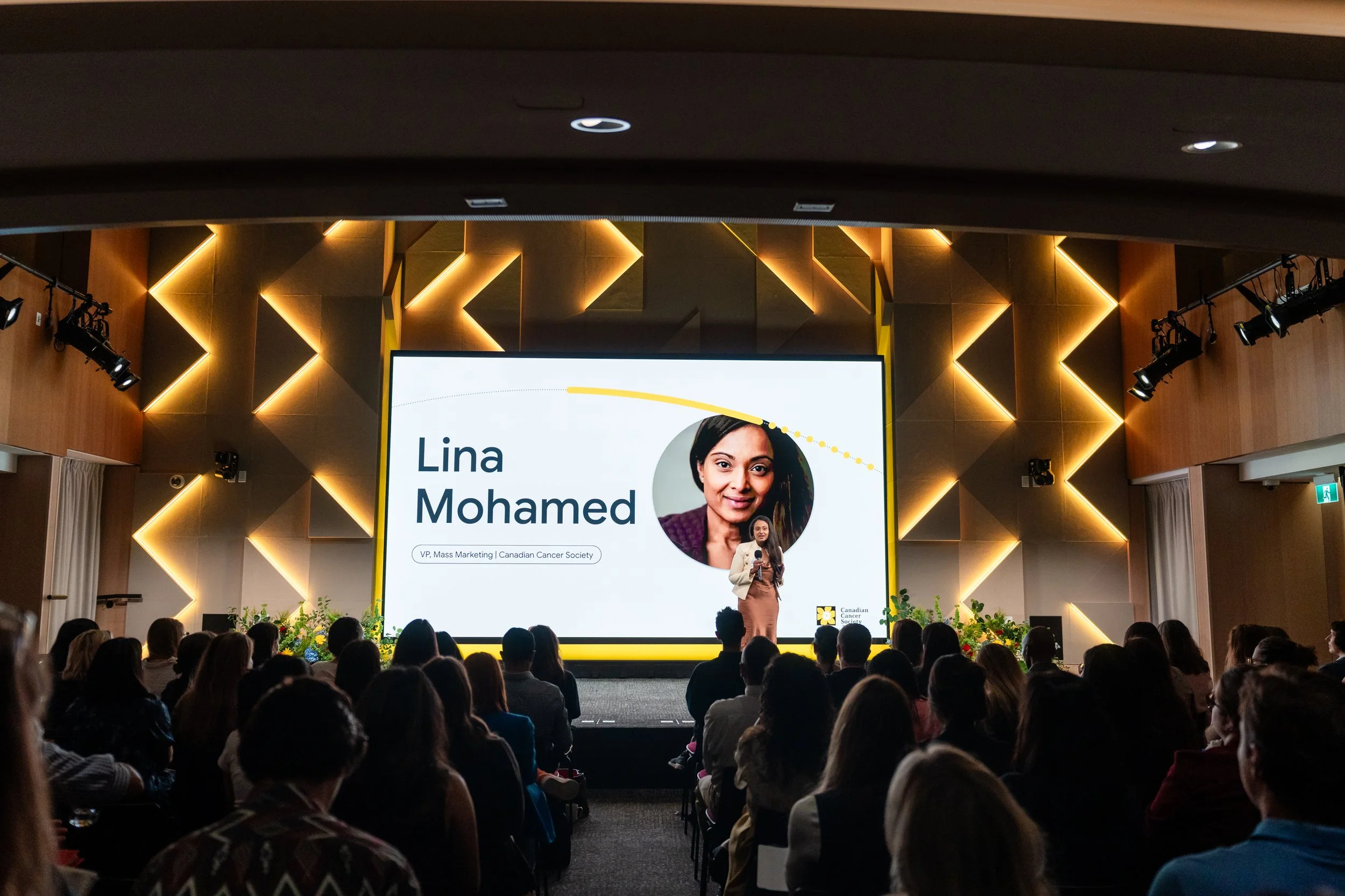 Keynote speaker addressing the Google conference audience