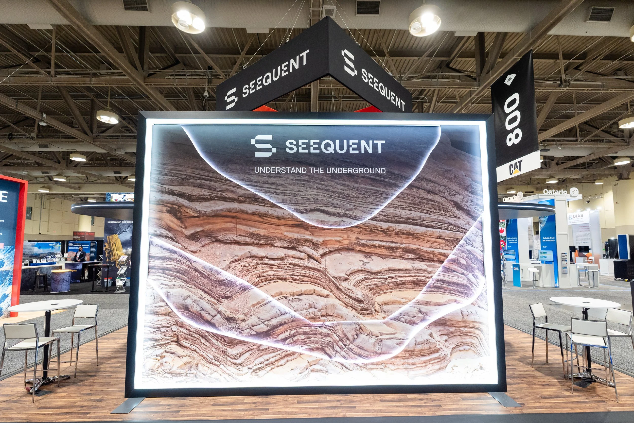 PDAC trade show booth