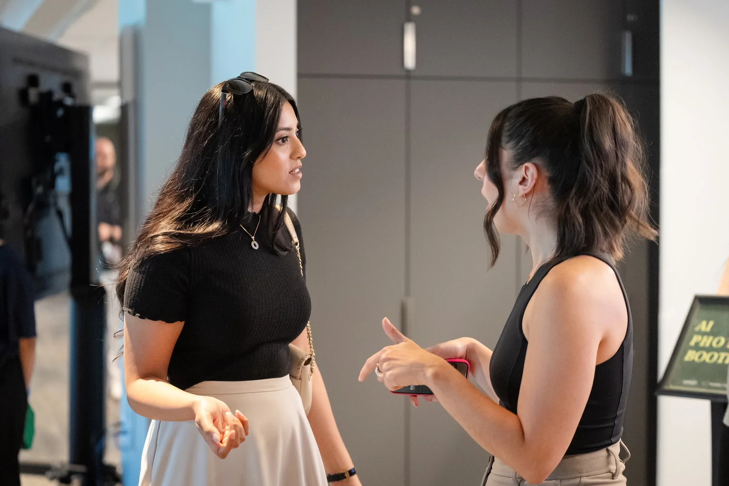 Event conversation at Toronto Tech Week, photographed by Uptown Media
