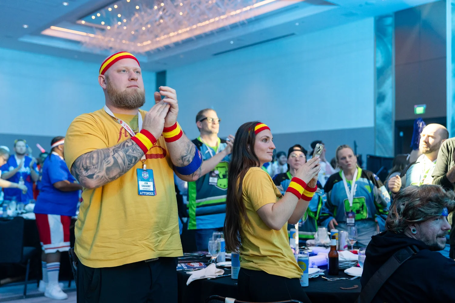 Audience reaction at Topgolf Maker 2026, photographed by Uptown Media