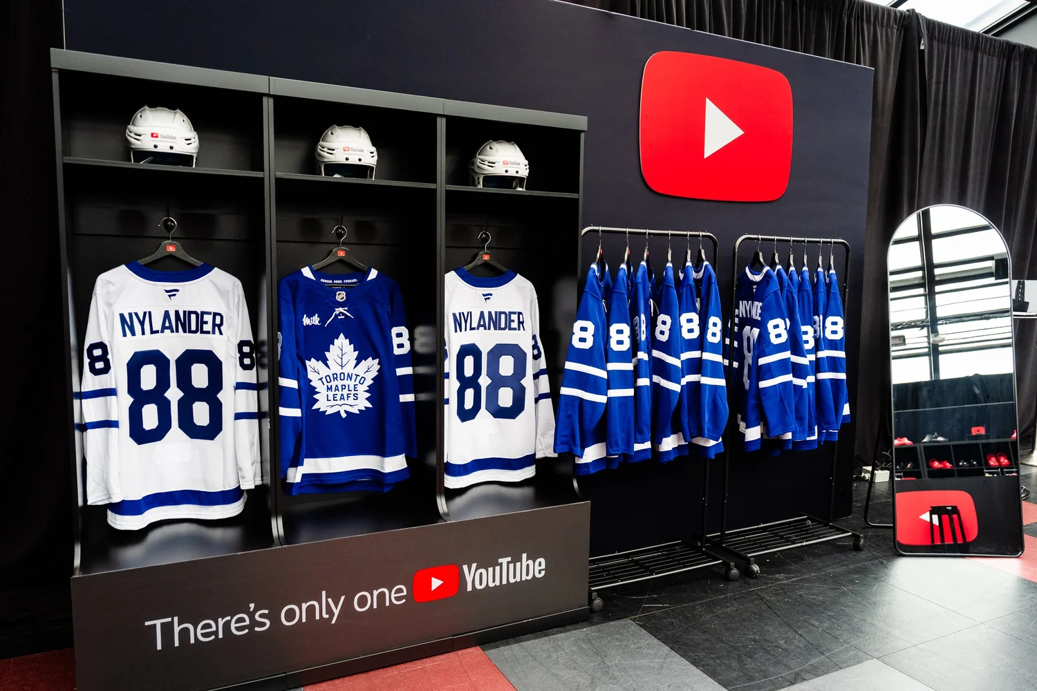 Sports display at YouTube Features 2025, photographed by Uptown Media