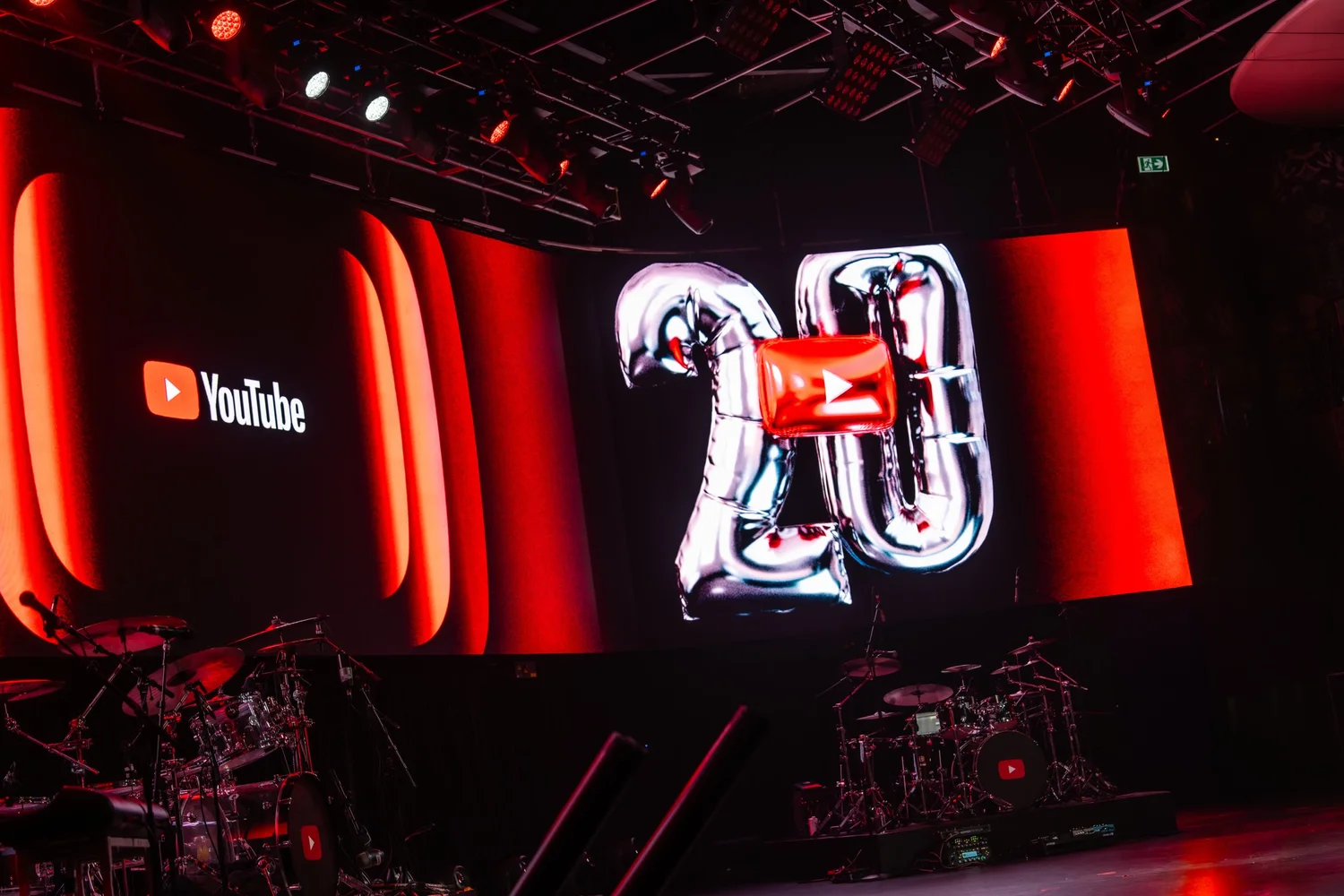 Stage lighting at YouTube Features 2025, photographed by Uptown Media