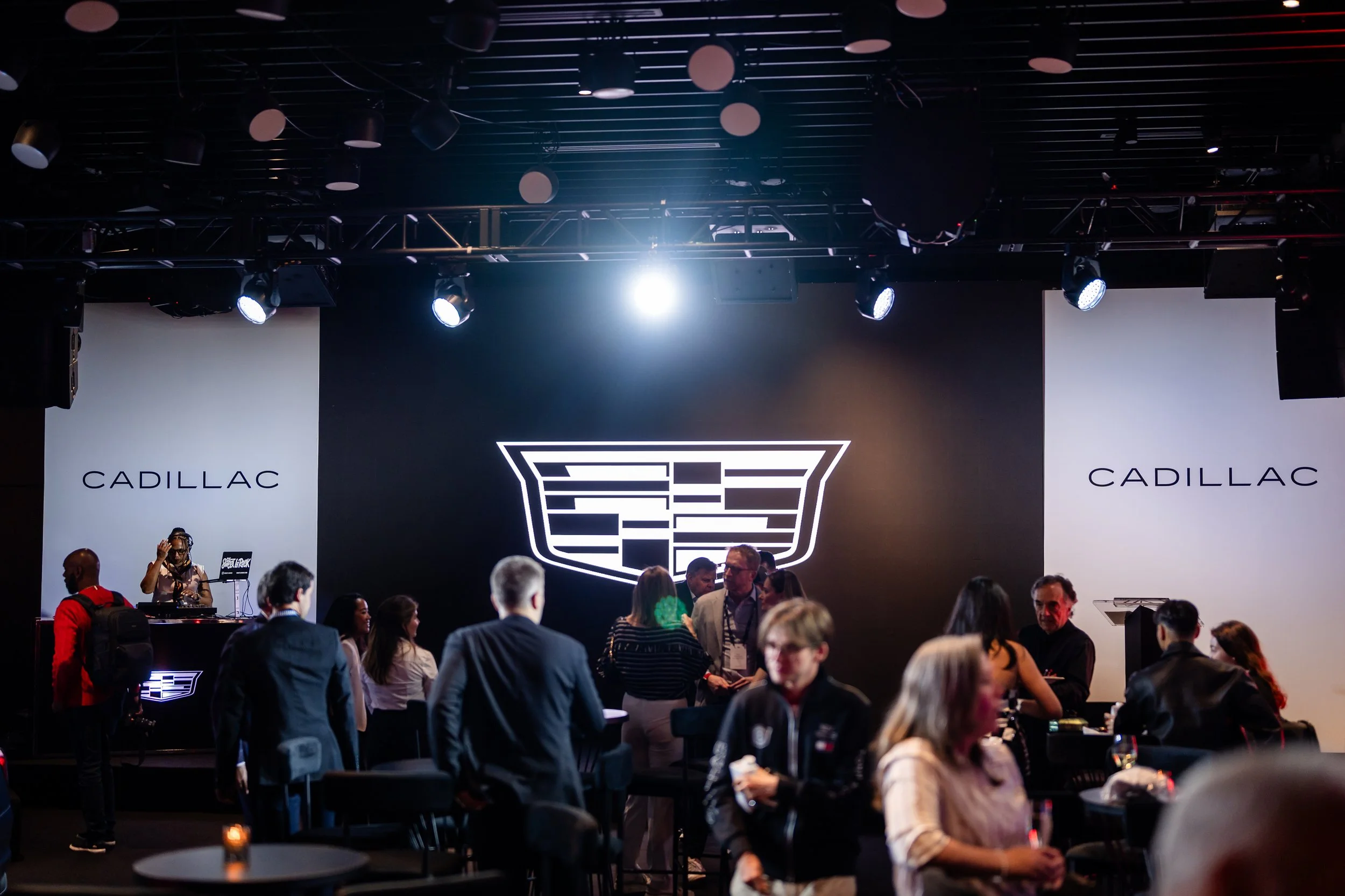 Cadillac F1 experience event photography — atmospheric event frame