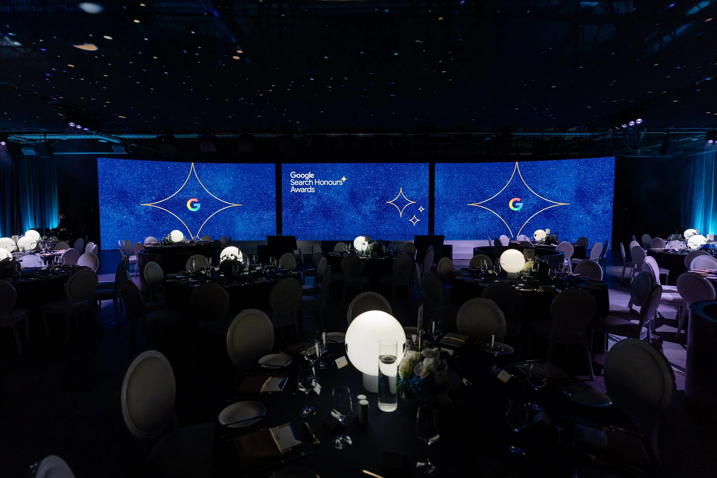 Google Search Honours awards stage