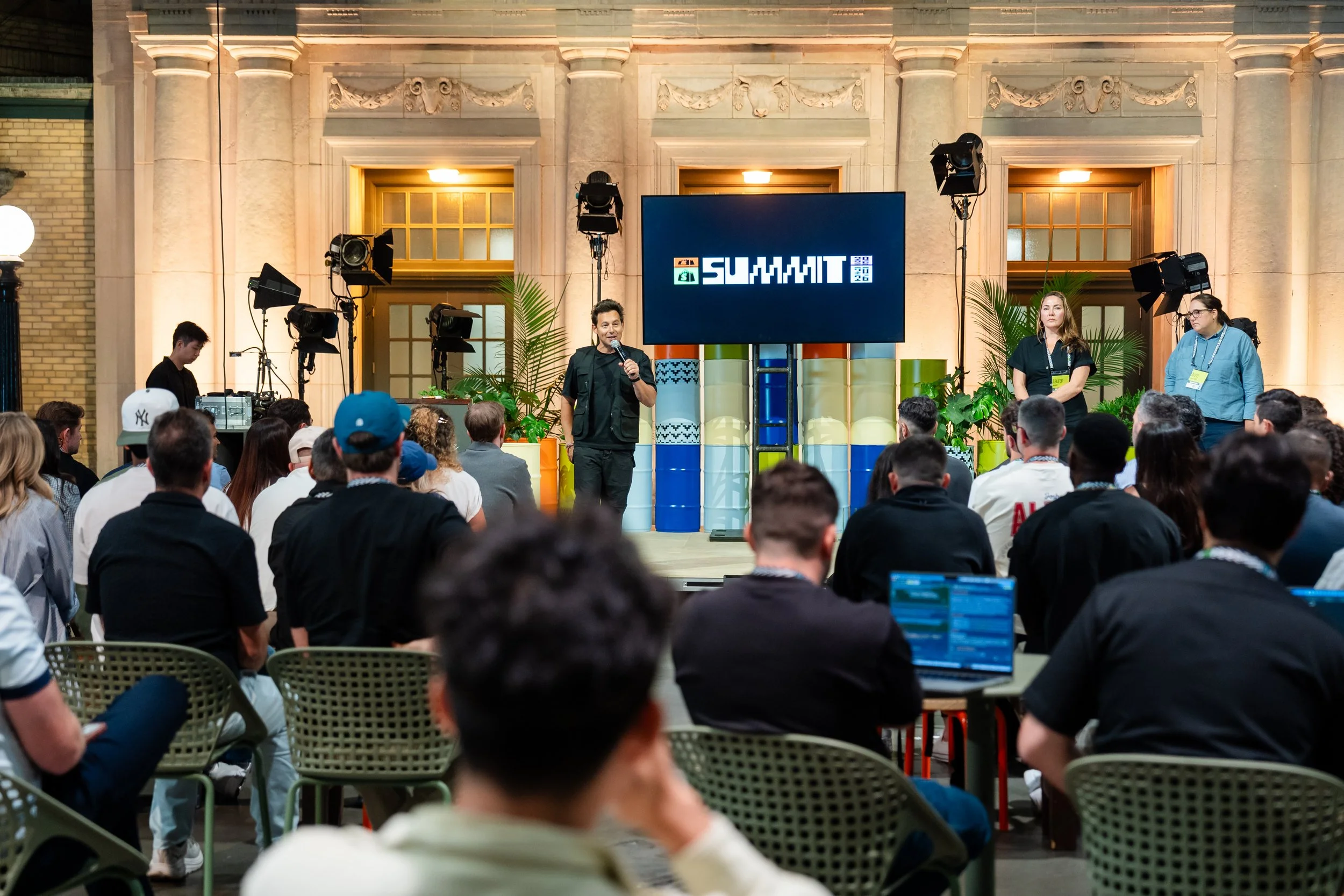 Shopify Summit conference photography — atmospheric event frame