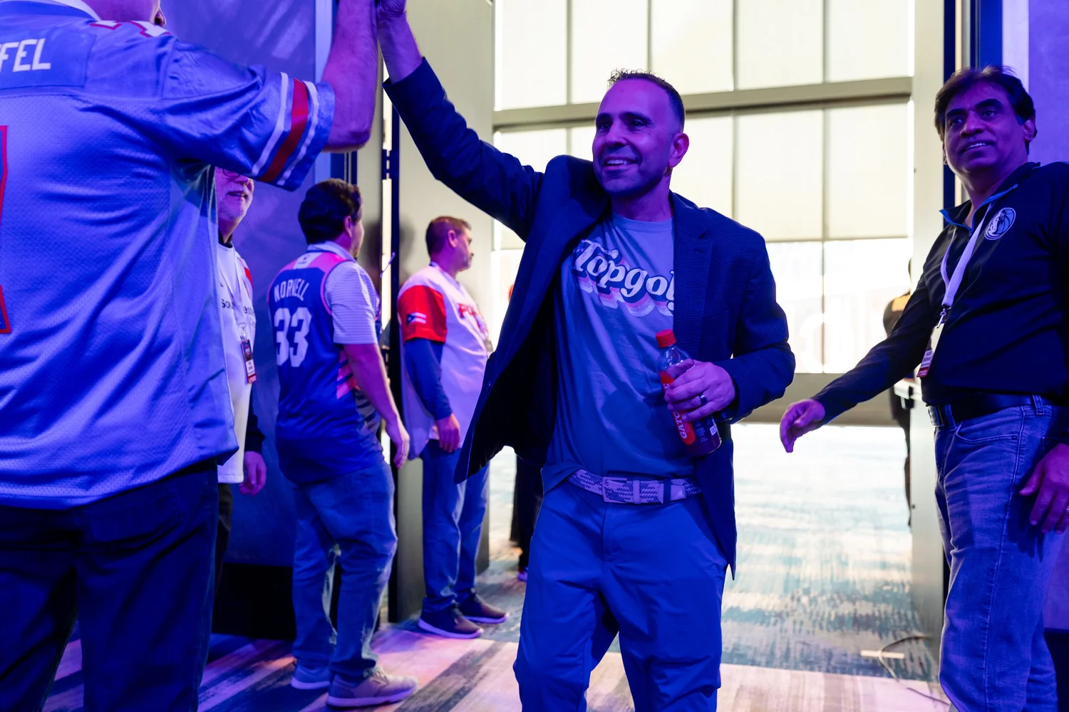 Guest arrival at Topgolf Maker 2026, photographed by Uptown Media
