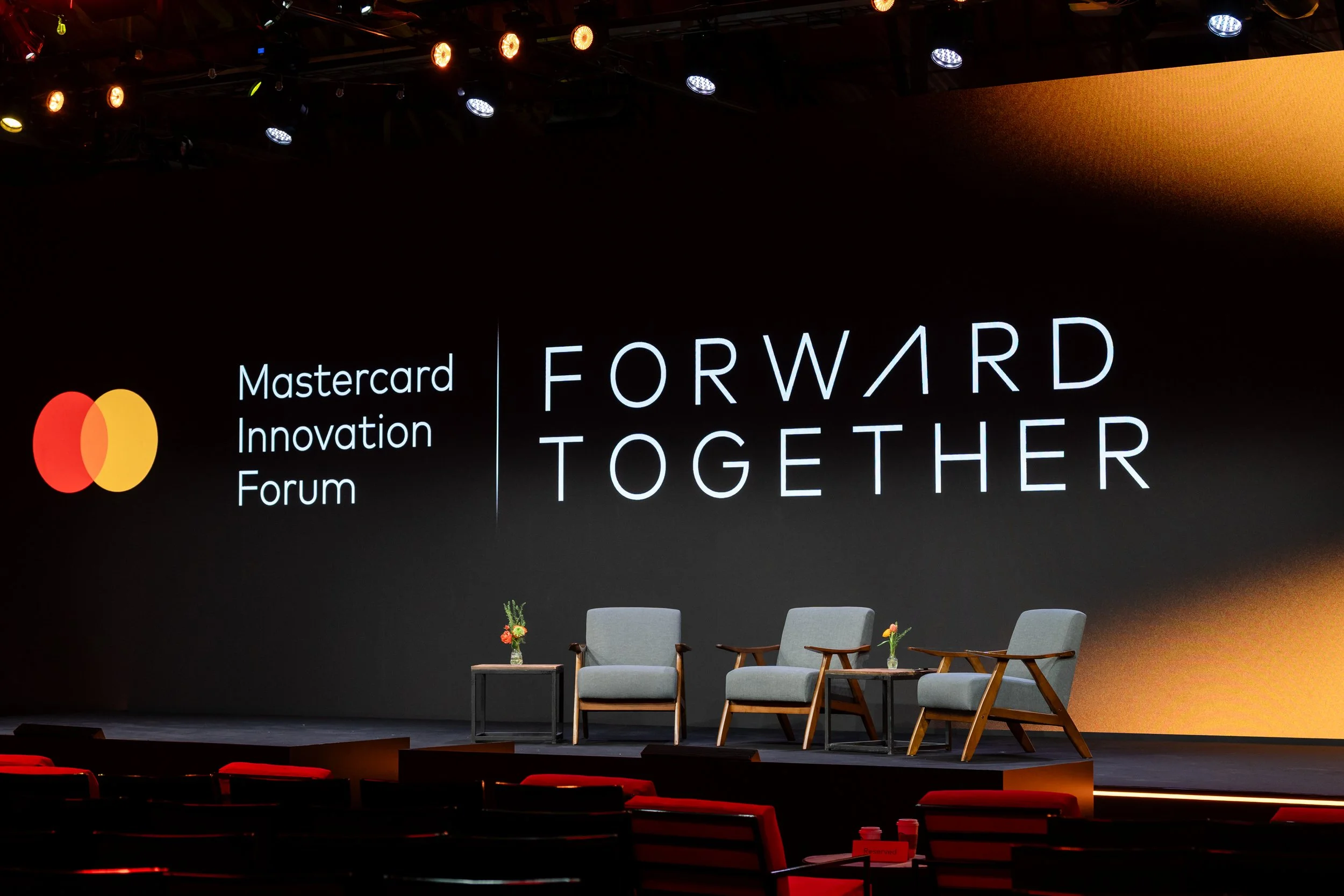 Mastercard Innovation Forum event photography in Toronto — atmospheric event frame