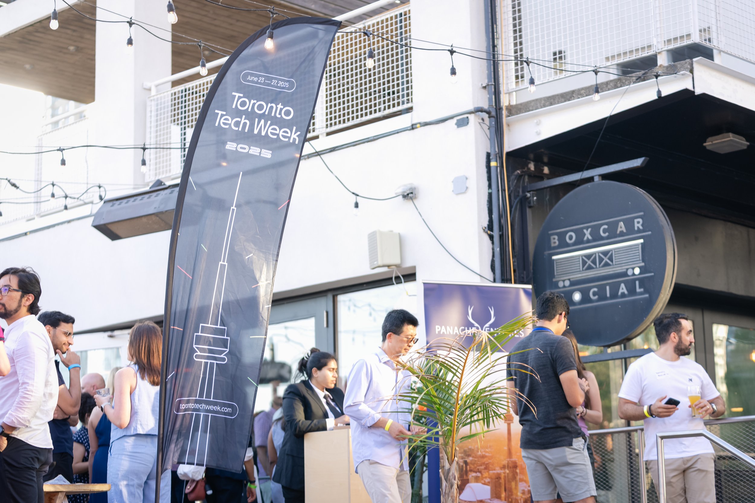 Venue exterior at Toronto Tech Week, photographed by Uptown Media