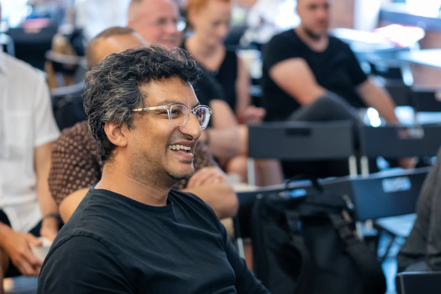 Audience portrait at Toronto Tech Week, photographed by Uptown Media