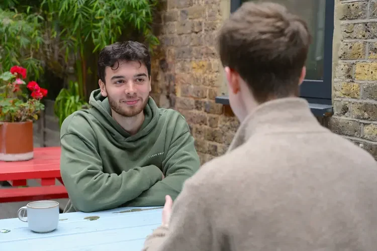 A mentor and fellow in conversation