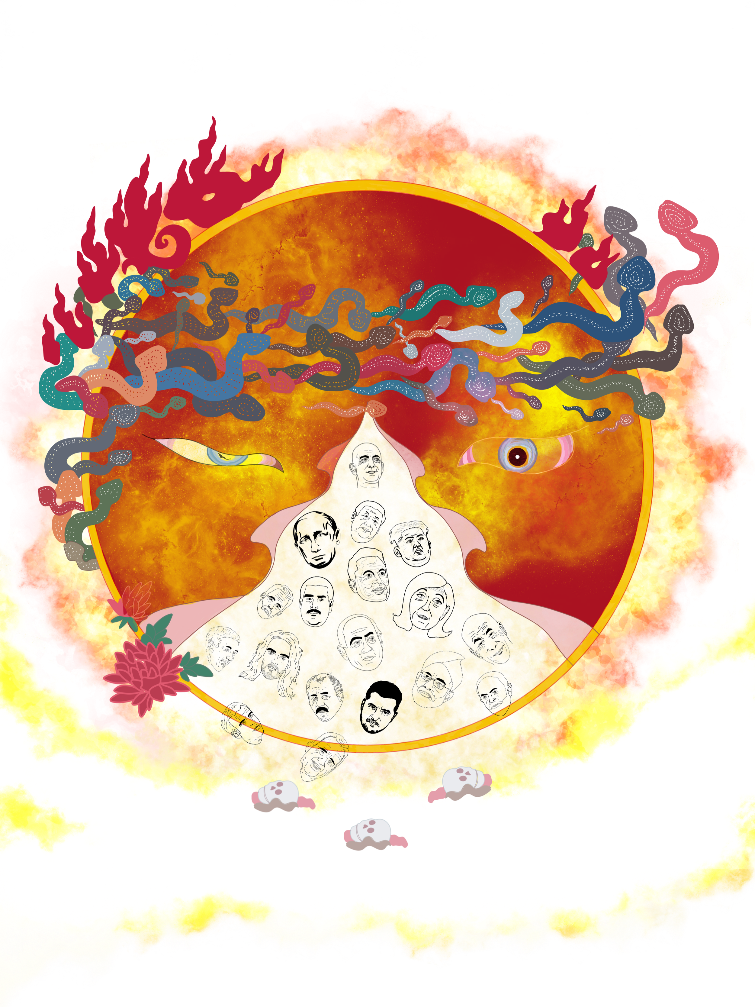 Political Samsara illustration