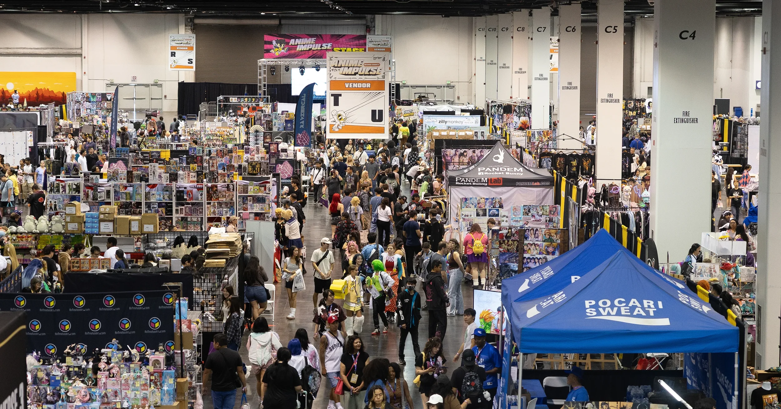 Vendor booths at ANIME Impulse