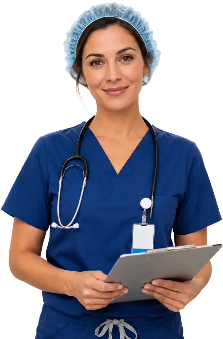 Nurse using Ollivate