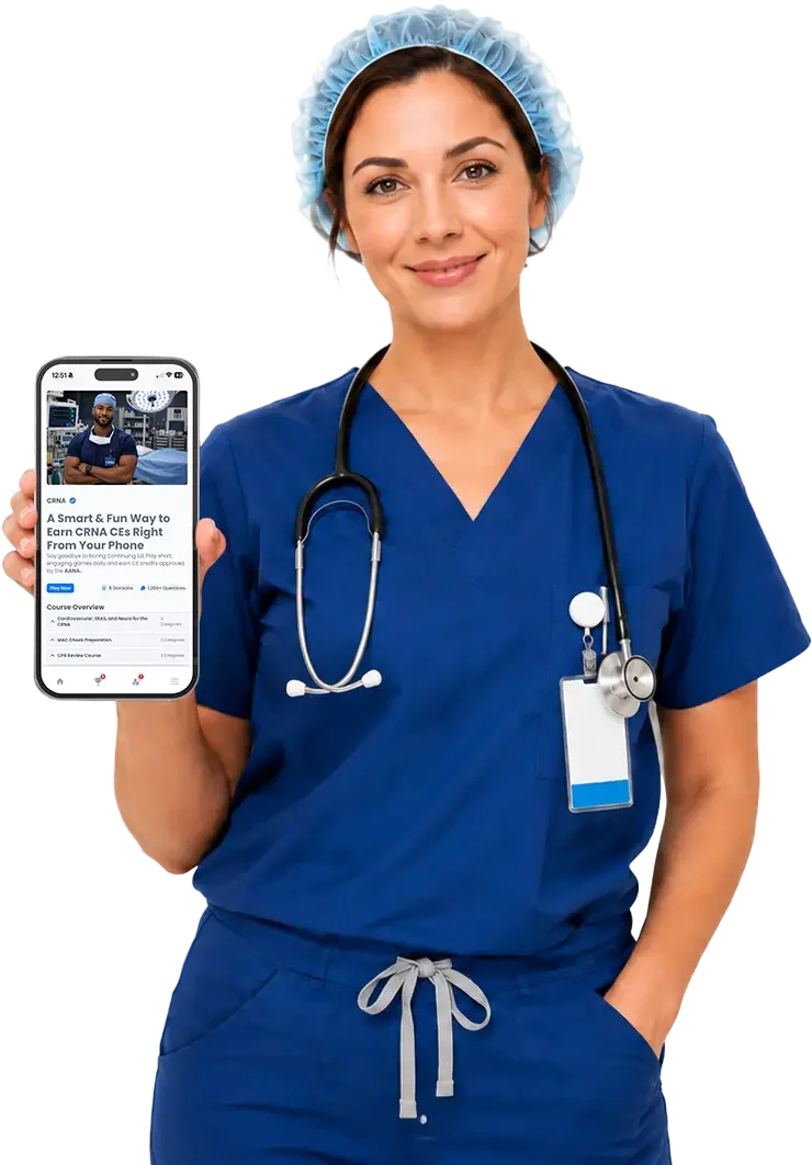 Nurse holding phone with Ollivate app