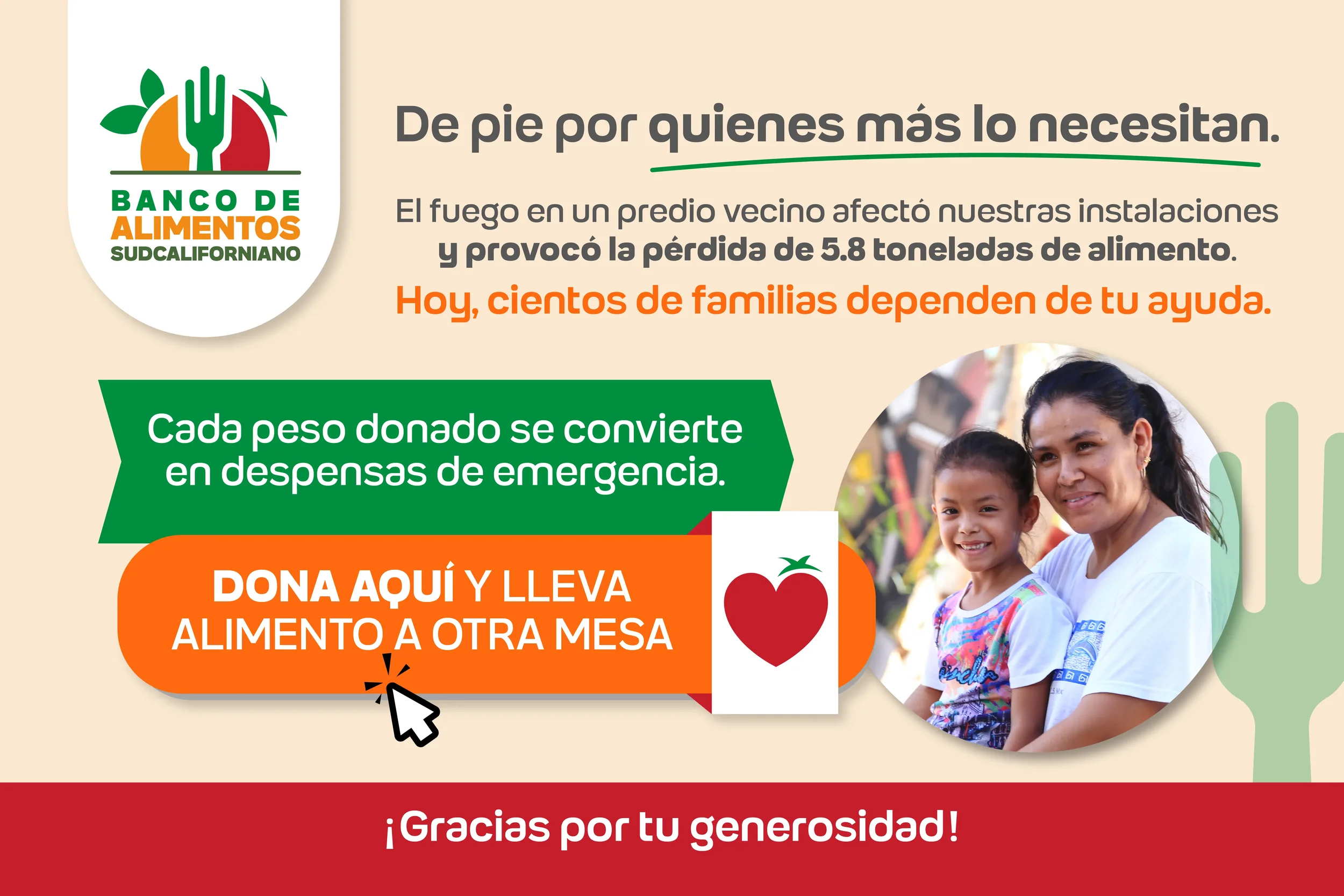 Apoya al Banco de Alimentos
