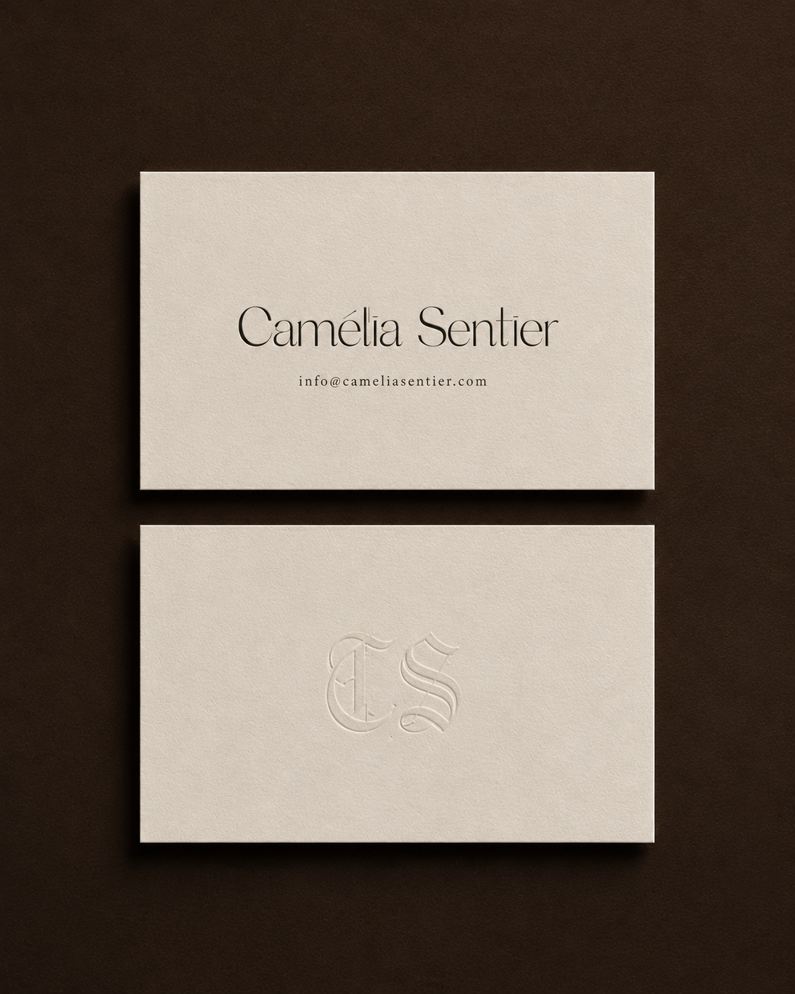 Camélia Sentier business card