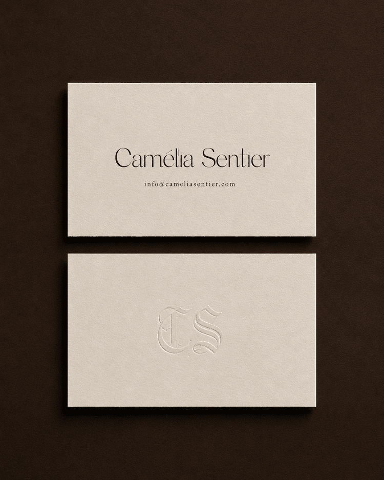 Camélia Sentier business card