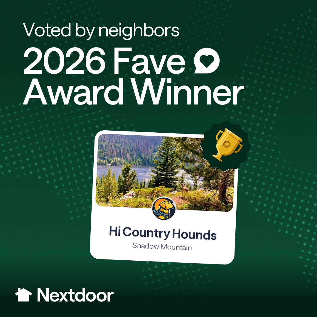 Hi Country Hounds, 2026 Nextdoor Neighborhood Fave award