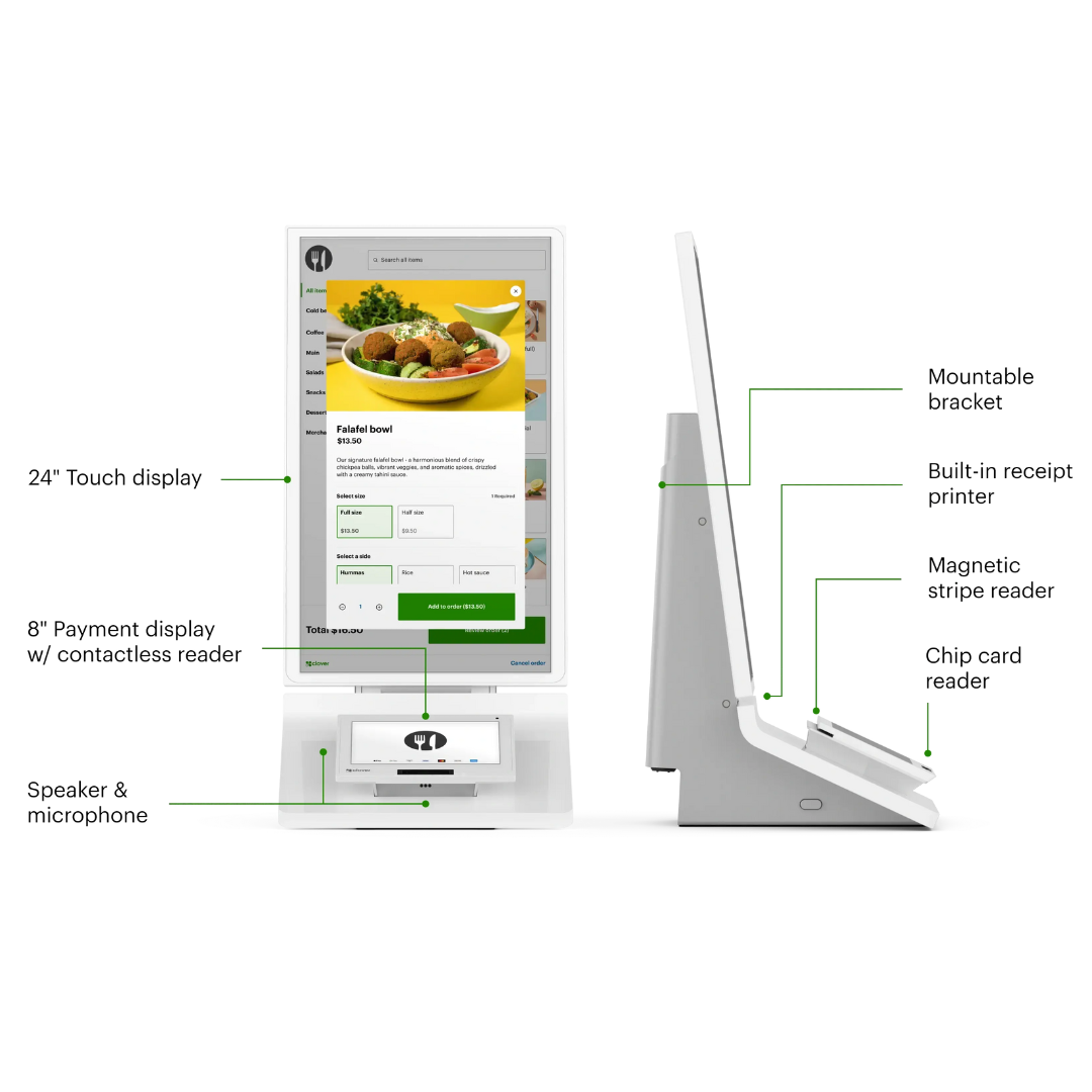 Clover kiosk specifications