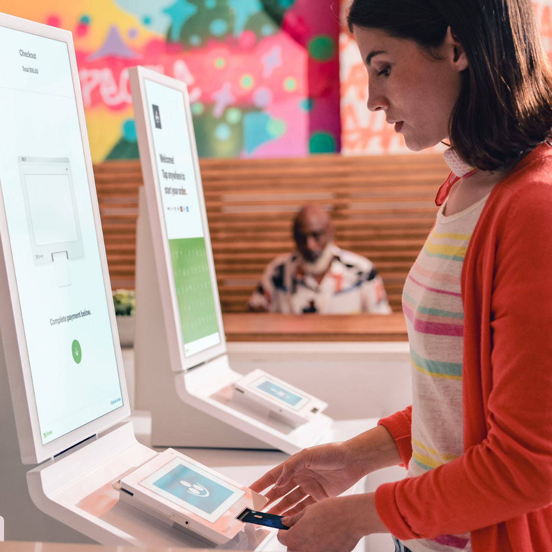 Clover Self-Ordering Kiosk for quick-service restaurants