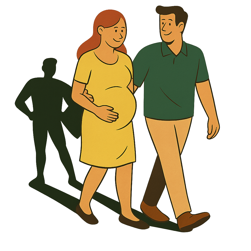 Mum and Dad walking