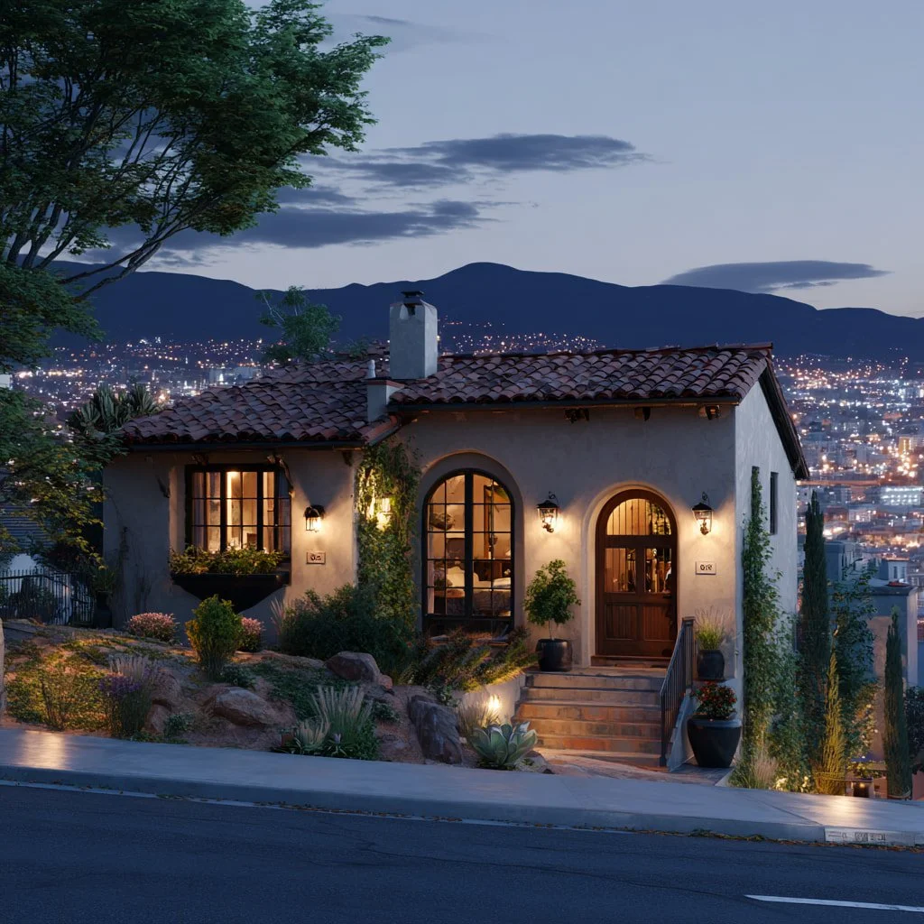 Glendale hillside home and paperwork representing neutral trust appraisal for trustees and beneficiaries